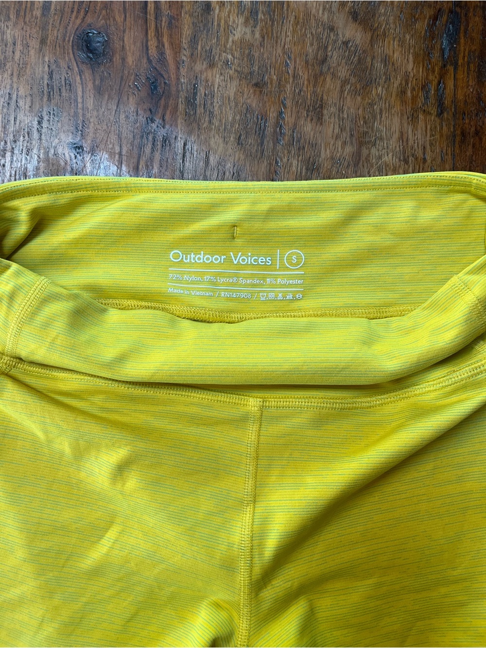 Outdoor Voices Yellow TechSweat 3.5” Short
